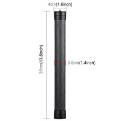 PULUZ Carbon Fiber Extension Monopod Pole Rod Extendable Stick for DJI / MOZA / Feiyu V2 / Zhiyun G5 / SPG Gimbal, Length: 35cm, 35cm