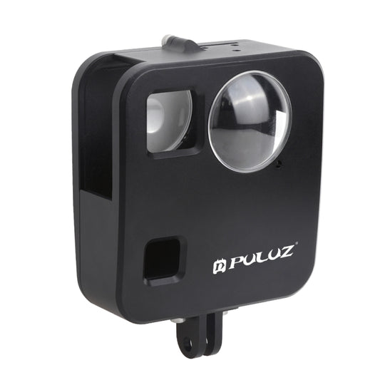 PULUZ for GoPro Fusion Housing Shell CNC Aluminum Alloy Protective Cage with Basic Mount & Lens Caps, For GoPro Fusion