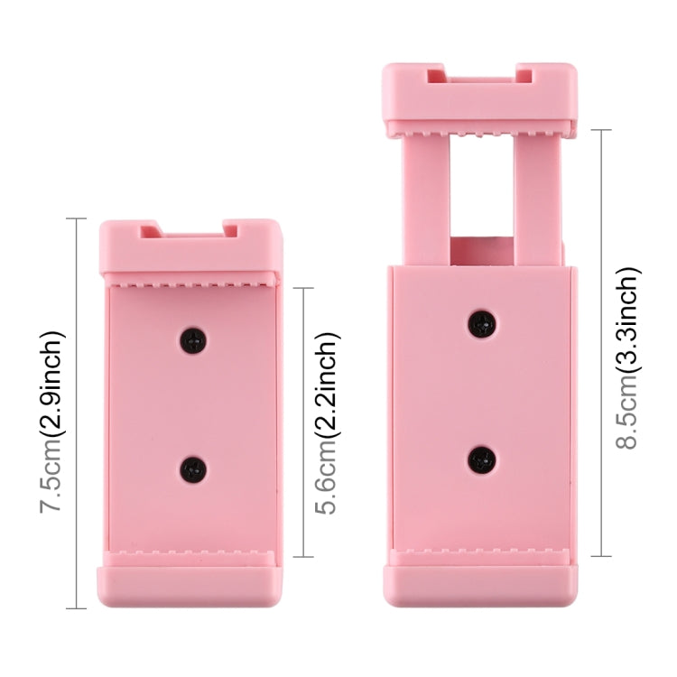 Trípode para palos de selfie PULUZ con abrazadera para teléfono con orificios para tornillos de 1/4 de pulgada y base de zapata fría, abrazadera negra