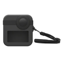 PULUZ para GoPro Max Estuche con tapas de lentes duales + Estuche protector de silicona para el cuerpo, Estuche de silicona