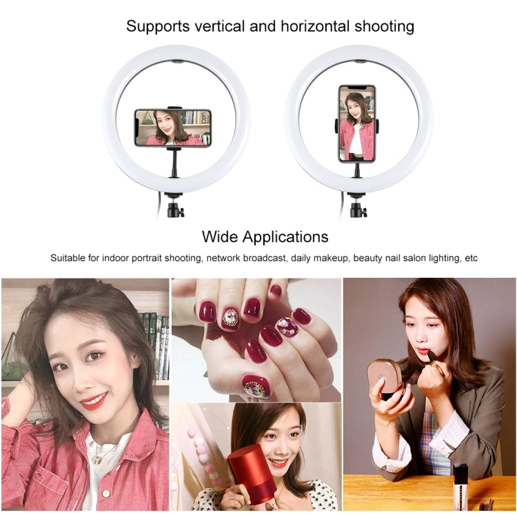 PULUZ 11.8 inch 30cm RGB Dimmable LED Dual Color Temperature LED Curved Diffuse Light Ring Vlogging Selfie Photography Video Lights with  Tripod Ball Head & Phone Clamp & Remote Control, 11.8 inch RGBW