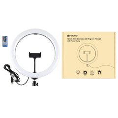 PULUZ 11.8 inch 30cm RGB Dimmable LED Dual Color Temperature LED Curved Diffuse Light Ring Vlogging Selfie Photography Video Lights with  Tripod Ball Head & Phone Clamp & Remote Control, 11.8 inch RGBW, 11.8 inch +Remote Control