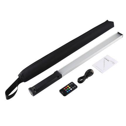 PULUZ RGB Colorful Photo LED Stick Adjustable Color Temperature Handheld LED Fill Light with Remote Control, Remote Fill Light