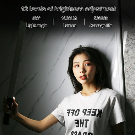 PULUZ RGB Colorful Photo LED Stick Adjustable Color Temperature Handheld LED Fill Light with Remote Control, Remote Fill Light