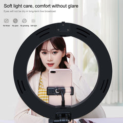 PULUZ 10.2 inch 26cm USB 3 Modes Dimmable Dual Color Temperature LED Curved  Ring Vlogging Selfie Photography Video Lights with Bluetooth Remote Shutter & Folding Desktop Holder & Phone Clamp