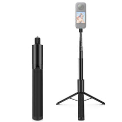 PULUZ 1.22m Retractable Invisible Selfie Stick with Tripod For Insta360 X4 / X3