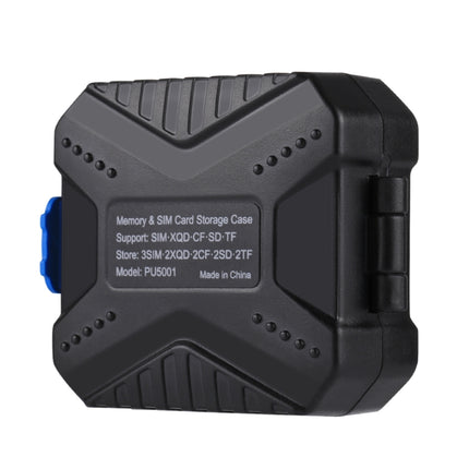 PULUZ 11-in-1-Speicherkartenhülle für 3SIM + 2XQD + 2CF + 2TF + 2SD-Karte, 11 in 1