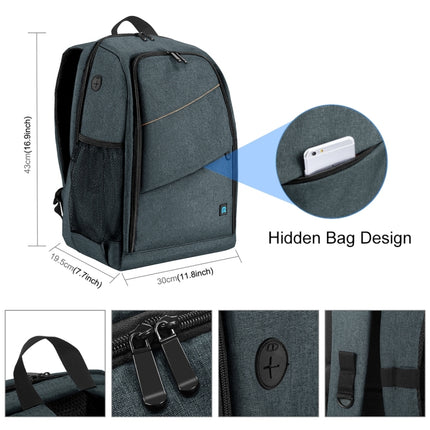 PULUZ Outdoor Portable Waterproof Scratch-proof Dual Shoulders Backpack Handheld PTZ Stabilizer Camera Bag with Rain Cover for Digital Camera, DJI Ronin-SC / Ronin-S, Backpack(Grey), Backpack(Blue), Backpack(Black), Backpack(Grey US)