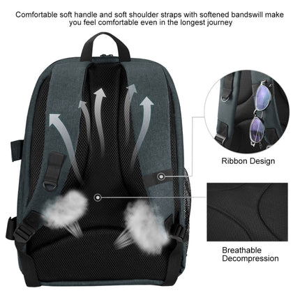 PULUZ Outdoor Portable Waterproof Scratch-proof Dual Shoulders Backpack Handheld PTZ Stabilizer Camera Bag with Rain Cover for Digital Camera, DJI Ronin-SC / Ronin-S, Backpack(Grey), Backpack(Blue), Backpack(Black), Backpack(Grey US)