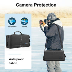 PULUZ Portable Camera Crossbody Shoulder Bag Digital Storage Lens Bag, Crossbody Shoulder Bag