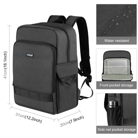 PULUZ Outdoor Portable Camera Dual Shoulders Backpack Laptop Bag, Shoulders Backpack