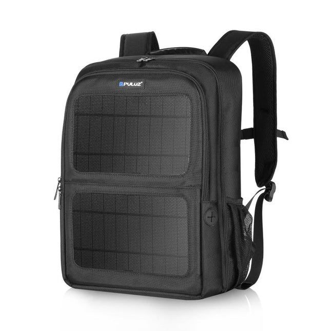 PULUZ Solar Power Outdoor Portable Camera Dual Shoulders Backpack Laptop Bag