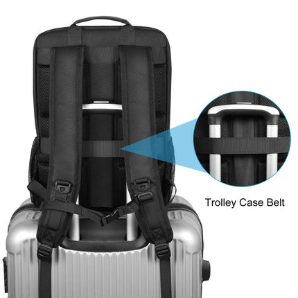 PULUZ Solar Power Outdoor Portable Camera Dual Shoulders Backpack Laptop Bag, Solar Shoulders Backpack