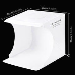 PULUZ 20cm Folding Portable 550LM Light Photo Lighting Studio Shooting Tent Box Kit with 6 Colors Backdrops (Black, White, Orange, Red, Green, Blue), Unfold Size: 24cm x 23cm x 23cm, 20cm Box, 20cm Box(US), 20cm Box(UAE Stock)