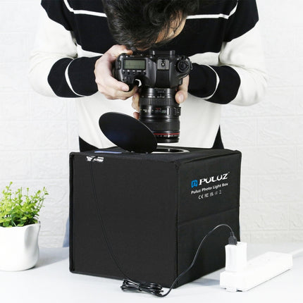 PULUZ 25cm Folding Portable Ring Light Photo Lighting Studio Shooting Tent Box with 12 Colors Backdrops, Size: 25cm x 25cm x 25cm, 25cm High CRI Box