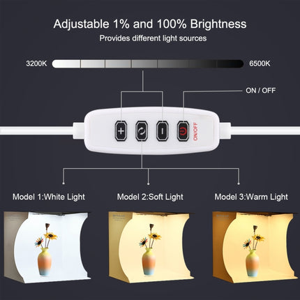 PULUZ 30cm Folding Portable Ring Light Board Photo Lighting Studio Shooting Tent Box Kit with 6 Colors Backdrops (Black, White, Yellow, Red, Green, Blue), Unfold Size: 31cm x 31cm x 32cm, 30cm Box