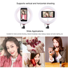 PULUZ 7.9 inch 20cm USB RGB Dimmable LED Dual Color Temperature LED Curved Light Ring Vlogging Selfie Photography Video Lights with Phone Clamp, 7.9 inch RGBW