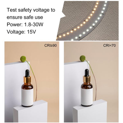 PULUZ 50 cm zusammenklappbares tragbares Ringlicht PD30W, Schnelllade-USB-Fotobeleuchtung, Studio-Shooting-Zeltbox mit 6 x doppelseitigen Hintergründen, Größe: 50 cm x 50 cm x 50 cm