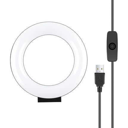 PULUZ 4.7 inch 12cm Curved Surface USB White Light LED Ring Selfie Beauty Vlogging Photography Video Lights