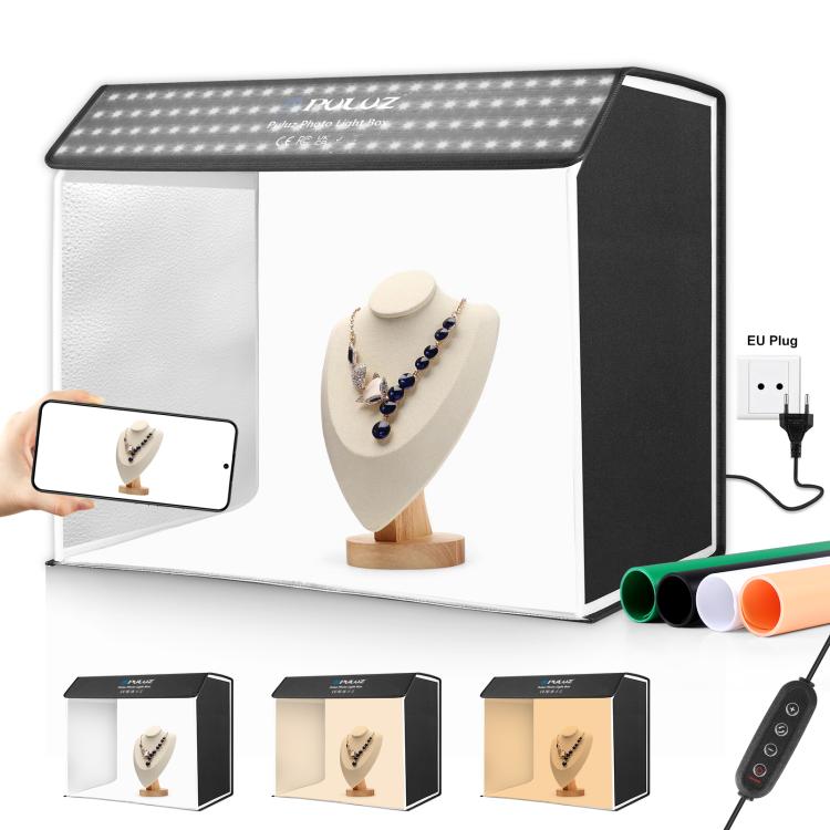 PULUZ Photo Studio Light Box Portable 60 x 40cm Cuboid Photography Studio Tent Kit with 6 Color Backdrops