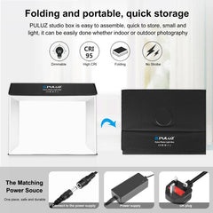 PULUZ Photo Studio Light Box Portable 60 x 40cm Cuboid Photography Studio Tent Kit with 6 Color Backdrops, 60 x 40cm (UK), 60 x 40cm (EU), 60 x 40cm (AU), 60 x 40cm (US)