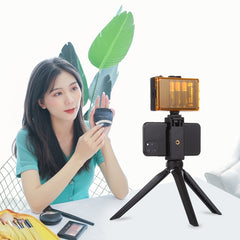 PULUZ Pocket Mini Plastic Tripod Mount with Phone Clamp for Smartphones, Plastic Tripod (Black), Plastic Tripod (Pink)