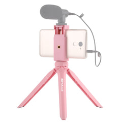 PULUZ Pocket Mini Plastic Tripod Mount with Phone Clamp for Smartphones, Plastic Tripod (Black), Plastic Tripod (Pink)