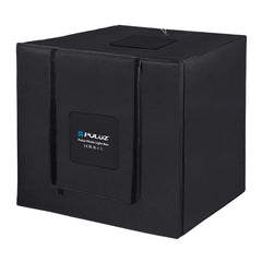 PULUZ 80cm Folding Portable 72W White Light Photo Lighting Studio Shooting Tent Box Kit with 3 Colors Black / White / Orange Backdrops