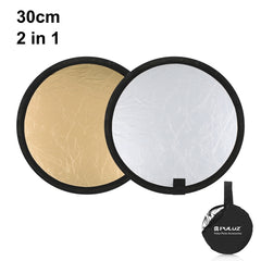 PULUZ 30cm 2 in 1 Silver / Gold Folding Photo Studio Reflector Board, 30cm Reflector