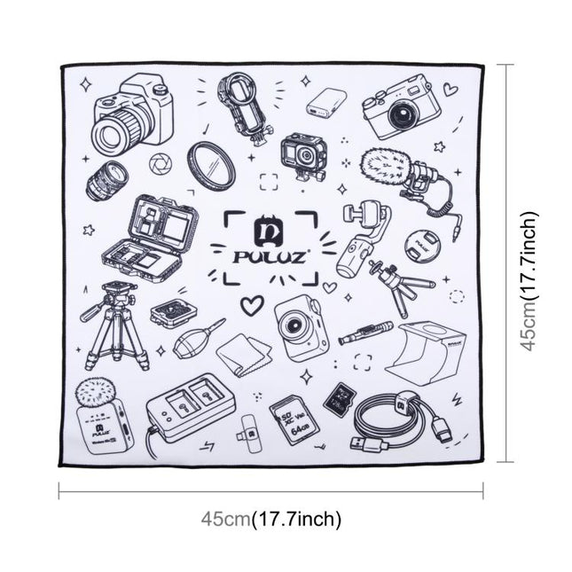 PULUZ 45 x 45cm Camera Wrap Cloth Foldable Microfiber Camera Lens Protective Wrap