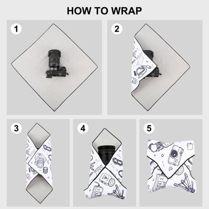 PULUZ 45 x 45cm Camera Wrap Cloth Foldable Microfiber Camera Lens Protective Wrap
