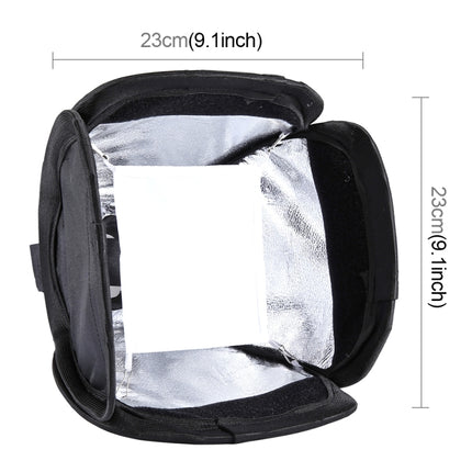 PULUZ Foldable Soft Flash Light Diffuser Softbox Cover, Size: 23cm x 23cm, 23cm Softbox