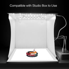 PULUZ Mini LED Photography Shadowless Light Lamp Panel Pad + Studio Shooting Tent Box, Acrylic Material, 20cm x 20cm Effective Area, 20cm(2 LED) + Shadowless Light(RU), 20cm(2 LED) + Shadowless Light