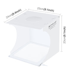 PULUZ Mini LED Photography Shadowless Light Lamp Panel Pad + Studio Shooting Tent Box, Acrylic Material, 20cm x 20cm Effective Area