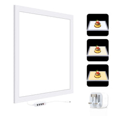 PULUZ 1000LM LED Acrylic No Polar Dimming Shadowless Light Pad with Switch for 40cm Photo Studio Box, Light(US), Light(UK), Light(EU), Light(AU), Light (JP PSE Certified)