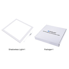 PULUZ 38cm 1200LM LED Photography Shadowless Light Lamp Panel Pad with Switch, Metal Material, No Polar Dimming Light, 34.7cm x 34.7cm Effective Area, 38cm Shadowless Light