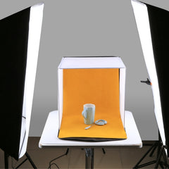 PULUZ 40 cm Foto-Softbox, tragbares, zusammenklappbares Studio-Shooting-Zelt-Box-Kit mit 5 Farbhintergründen (Rot, Gelb, Blau, Weiß, Schwarz), Größe: 40 cm x 40 cm x 40 cm, Softbox (AE), Softbox