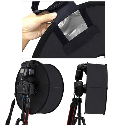 PULUZ 45cm Round Style Macro and Portrait Softbox SpeedLite Flash Light Foldable Diffuser, 45cm Round