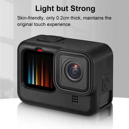 PULUZ para GoPro HERO12 Black /11 Black /10 Black /9 Black Funda protectora de silicona con correa para la muñeca y cubierta de lente, para GoPro HERO9 Black