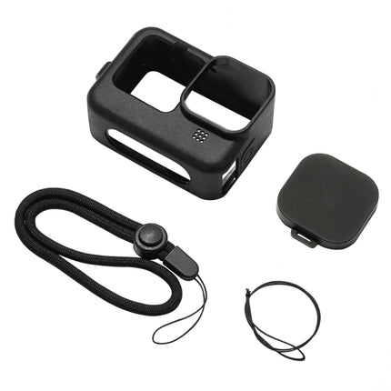 PULUZ para GoPro HERO12 Black /11 Black /10 Black /9 Black Funda protectora de silicona con correa para la muñeca y cubierta de lente, para GoPro HERO9 Black