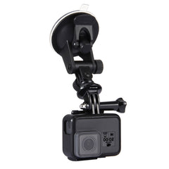 PULUZ Car Suction Cup Mount with Screw & Tripod Mount Adapter & Storage Bag for GoPro, Insta360, DJI and Other Action Cameras, Sucker Mount