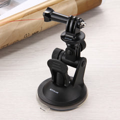 PULUZ Car Suction Cup Mount with Screw & Tripod Mount Adapter & Storage Bag for GoPro, Insta360, DJI and Other Action Cameras, Sucker Mount