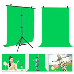 PULUZ 1x2m T-Shape Photo Studio Background Support Stand Backdrop Crossbar Bracket Kit with Clips, 1 x 2m Bracket Kit