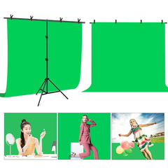 PULUZ 2x2m T-Shape Photo Studio Background Support Stand Backdrop Crossbar Bracket Kit with Clips, 2 x 2m Bracket Kit