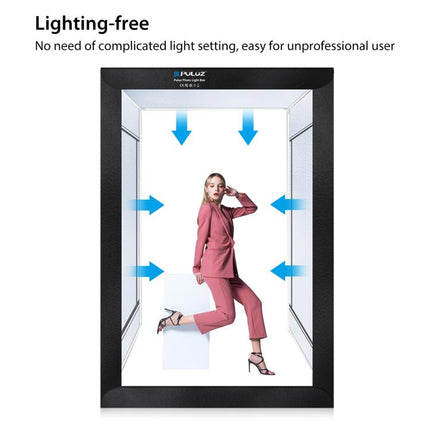 PULUZ 2m 240W 5500K Photo Light Studio Box Kit for Clothes / Adult Model Portrait, 2m Box(US), 2m Box(EU), 2m Box(AU), 2m Box(UK)