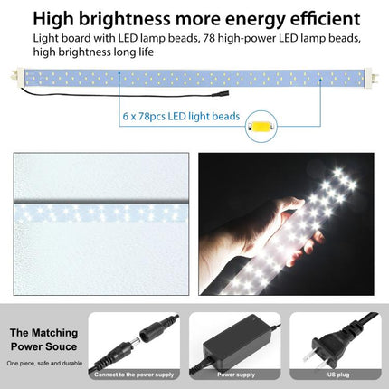 PULUZ 2m 240W 5500K Photo Light Studio Box Kit for Clothes / Adult Model Portrait, 2m Box(US), 2m Box(EU), 2m Box(AU), 2m Box(UK)