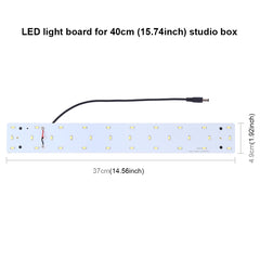 PULUZ 15W 1200LM 32 LEDs SMD 5730 5500K Aluminum Base Light Panel for 40cm Studio Tent, 15W Light Panel