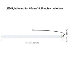 PULUZ 40W 4250LM 78 LEDs SMD 5730 5500K Aluminum Base Light Panel for 80cm Studio Tent, 40W Light Panel