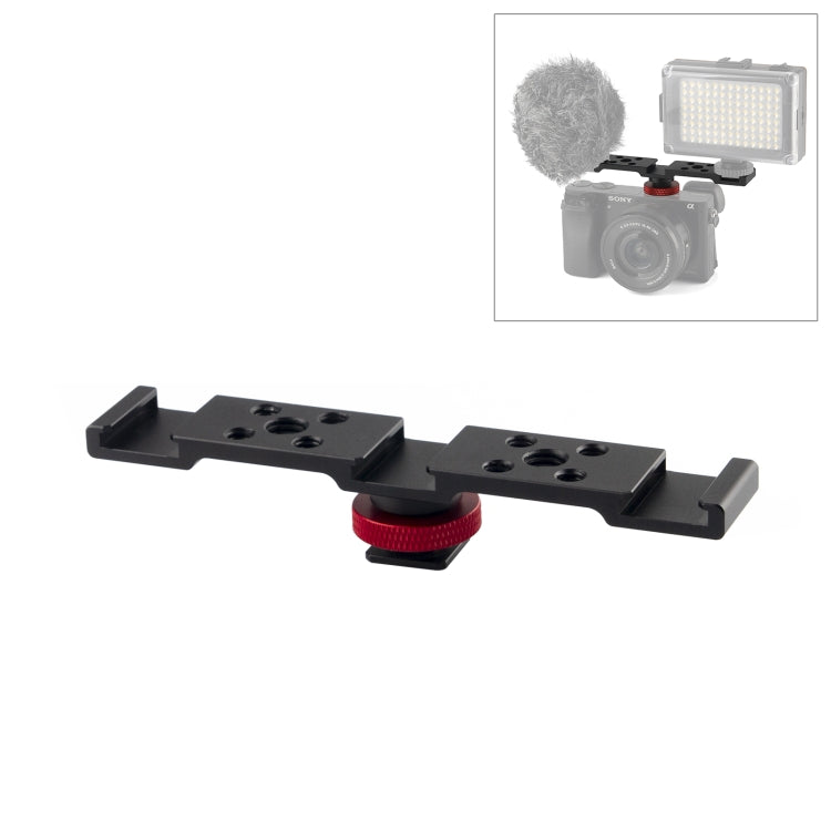 PULUZ Three-head Cold Shoe Bracket Mount, Three-head Mount