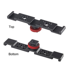 PULUZ Three-head Cold Shoe Bracket Mount, Three-head Mount